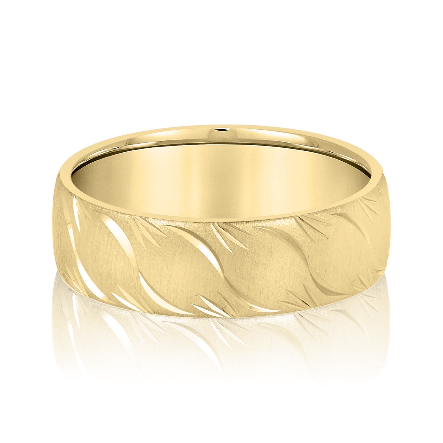  Mens Band Light 5MM Unknown Friendly Weight 10K yellow, white or rose gold - view 3