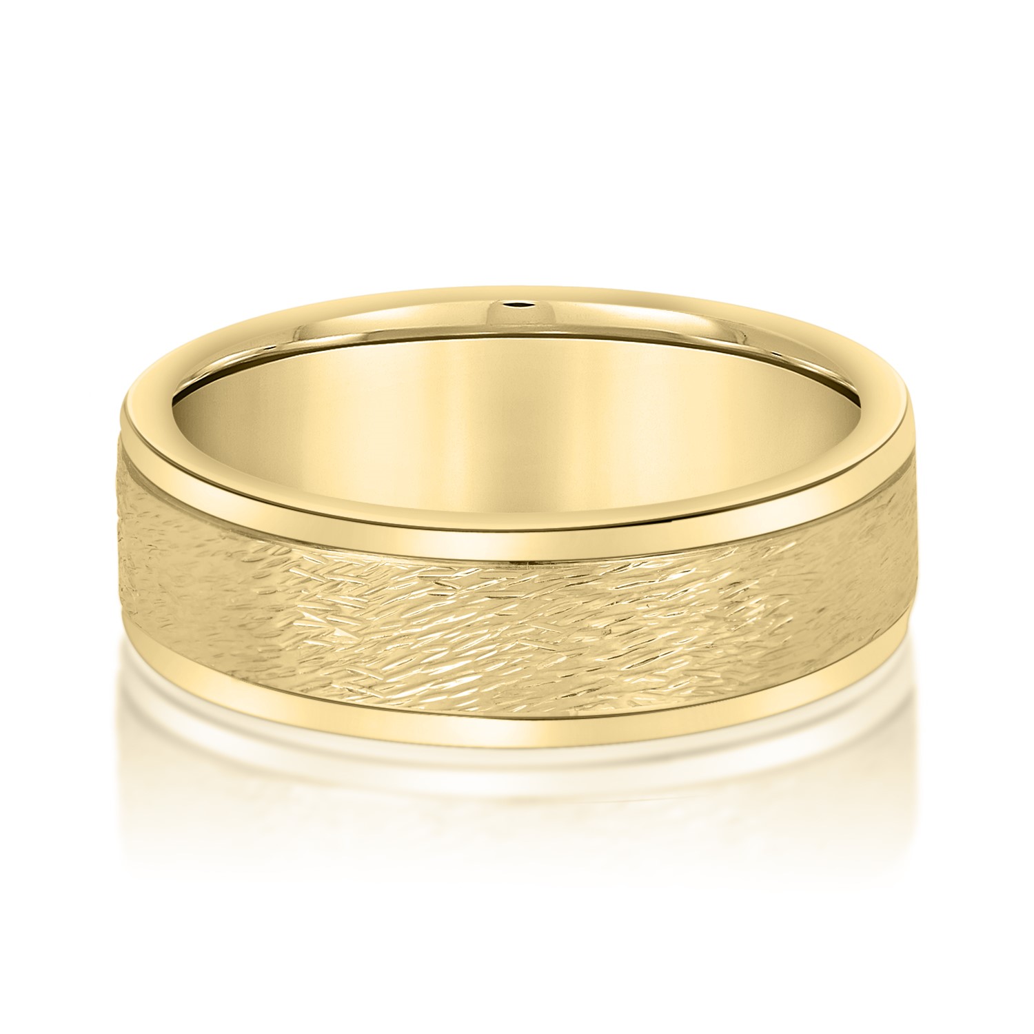  Mens Band Light 5MM Unknown Friendly Weight 10K yellow, white or rose gold - view 3
