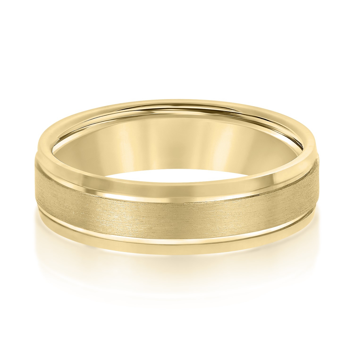  Mens Band Light 5MM Unknown Friendly Weight 10K yellow, white or rose gold - view 3