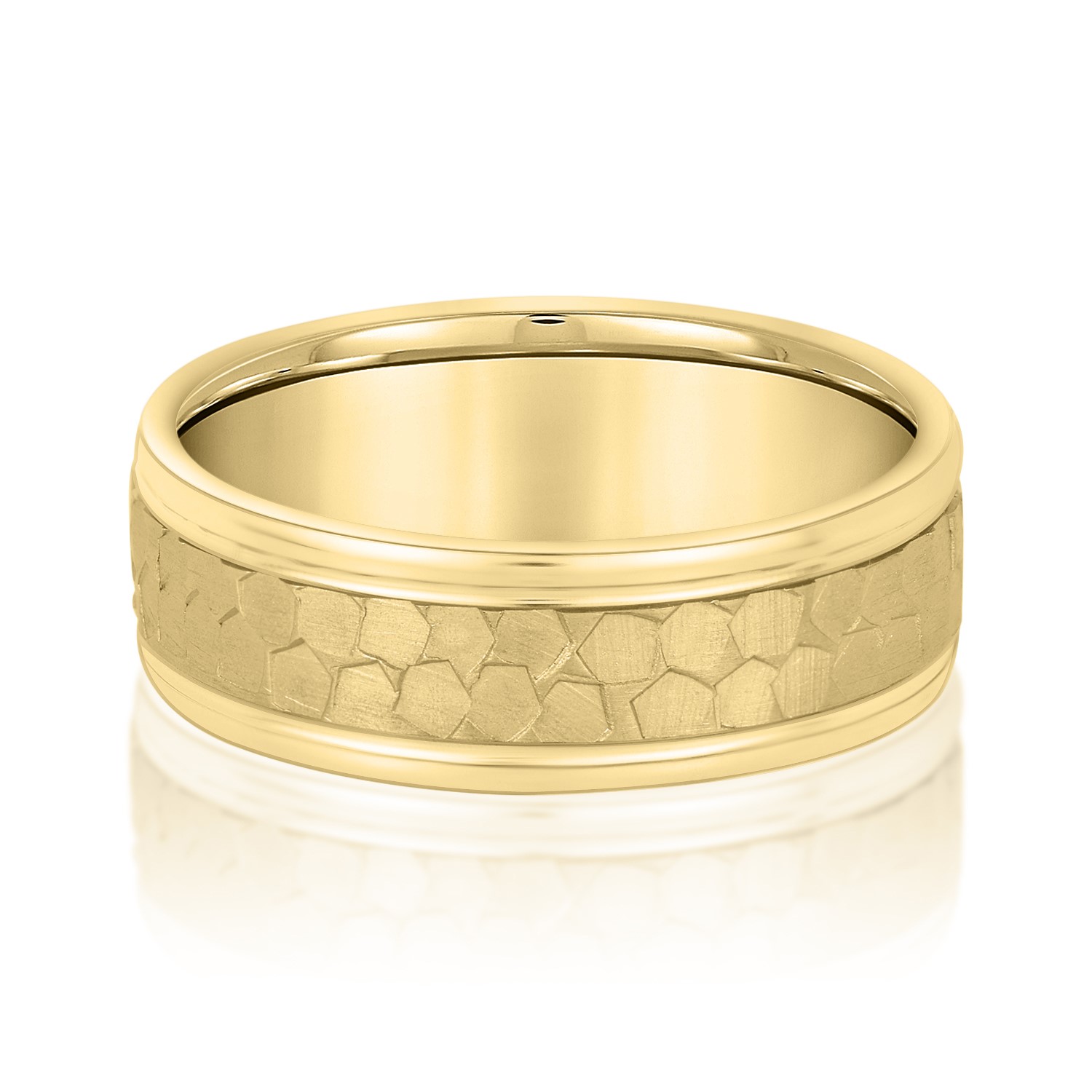  Mens Band Light 5MM Unknown Friendly Weight 10K yellow, white or rose gold - view 3