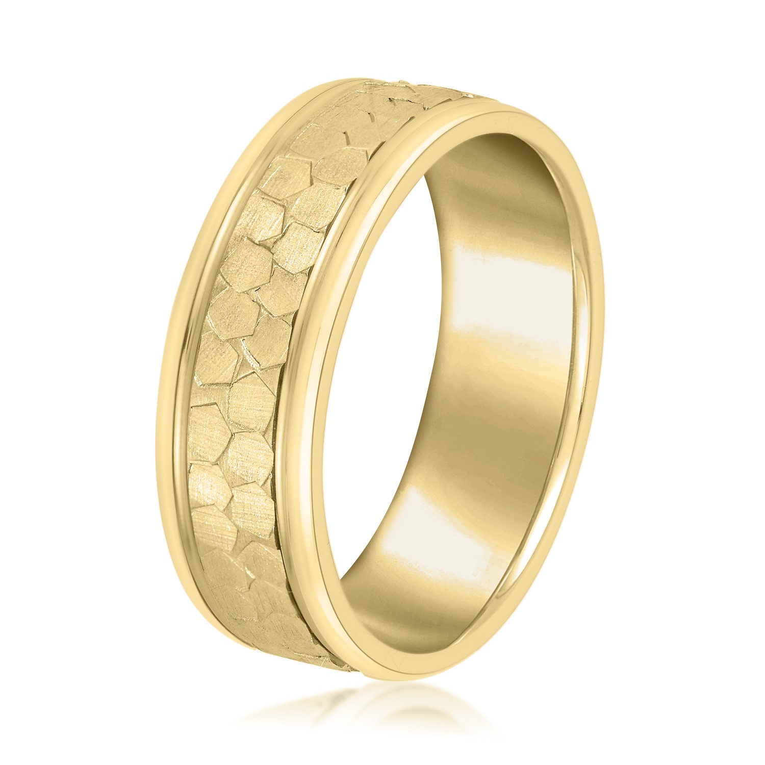  Mens Band Light 5MM Unknown Friendly Weight 10K yellow, white or rose gold - view 4