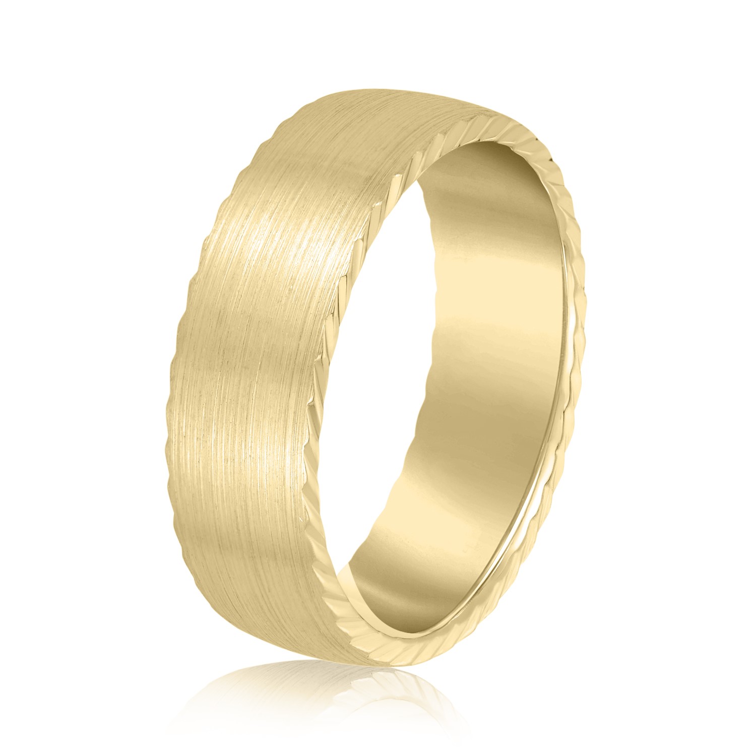  Mens Band Light 5MM Unknown Friendly Weight 10K yellow, white or rose gold - view 4