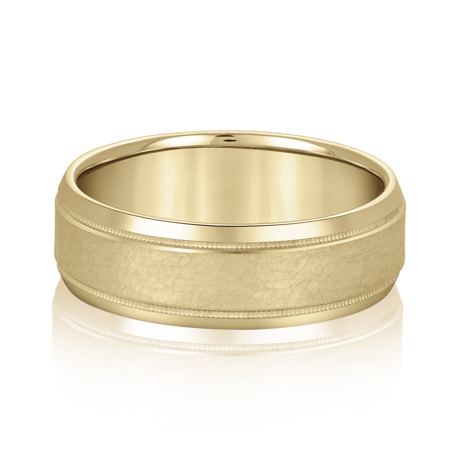  Mens Band Light 5MM Unknown Friendly Weight 10K yellow, white or rose gold - view 3