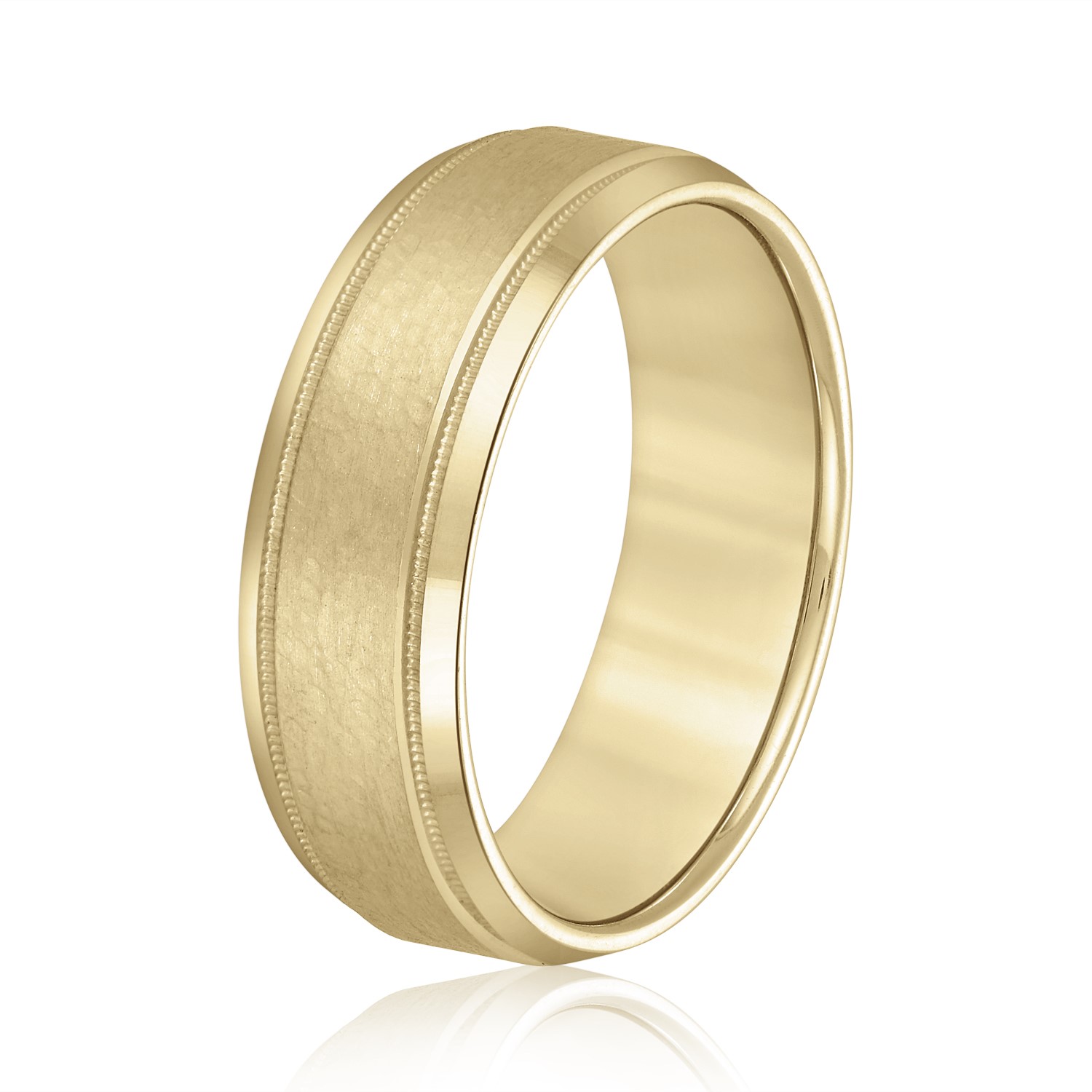  Mens Band Light 5MM Unknown Friendly Weight 10K yellow, white or rose gold - view 4