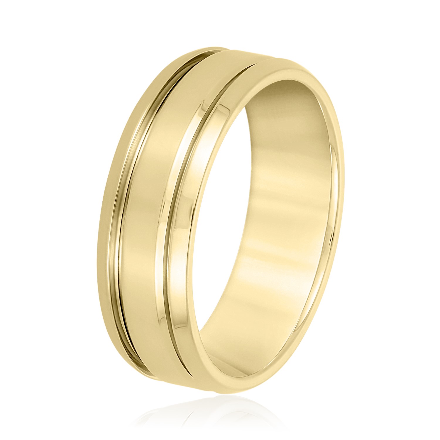 Mens Band Light 5MM Unknown Friendly Weight 10K yellow, white or rose gold - view 4