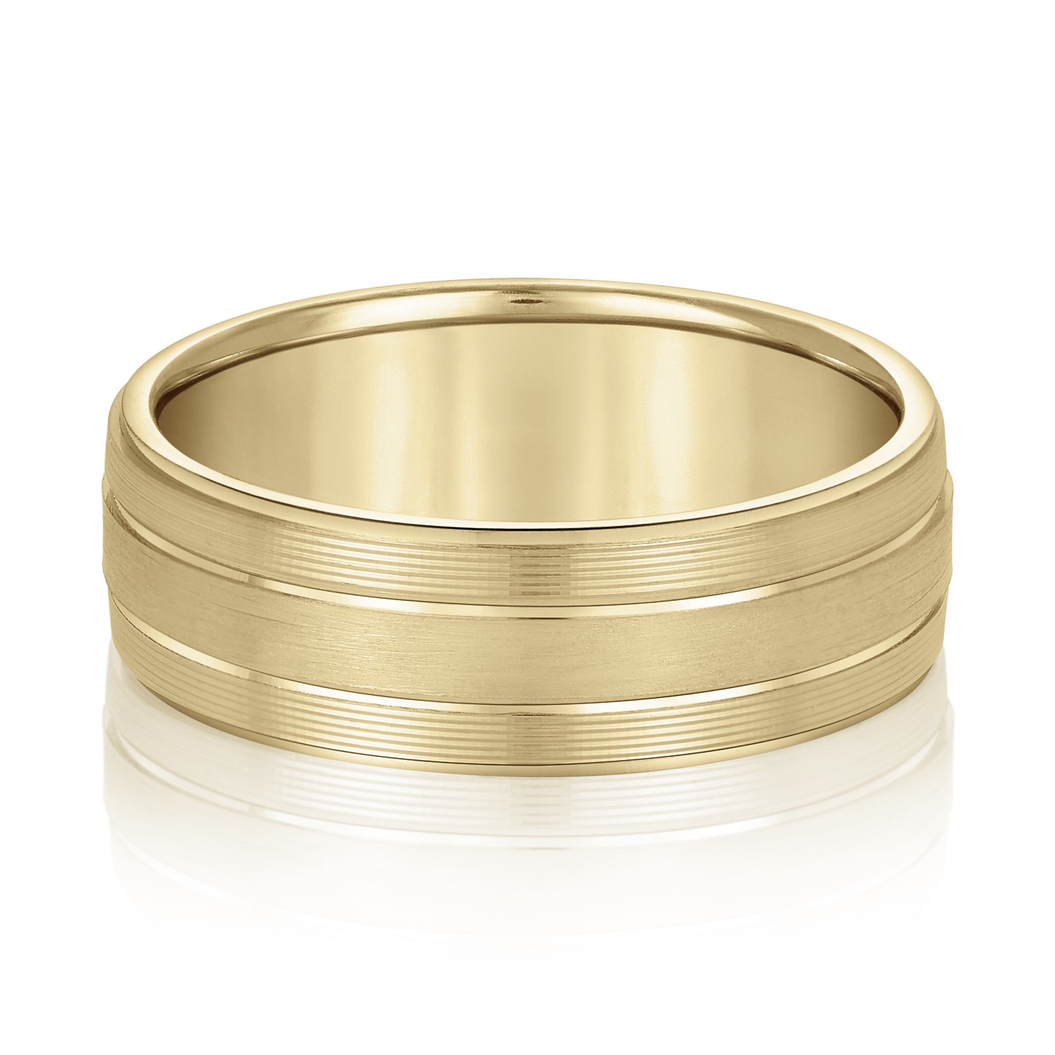 Mens Band Light 5MM Unknown Friendly Weight 10K yellow, white or rose gold - view 3