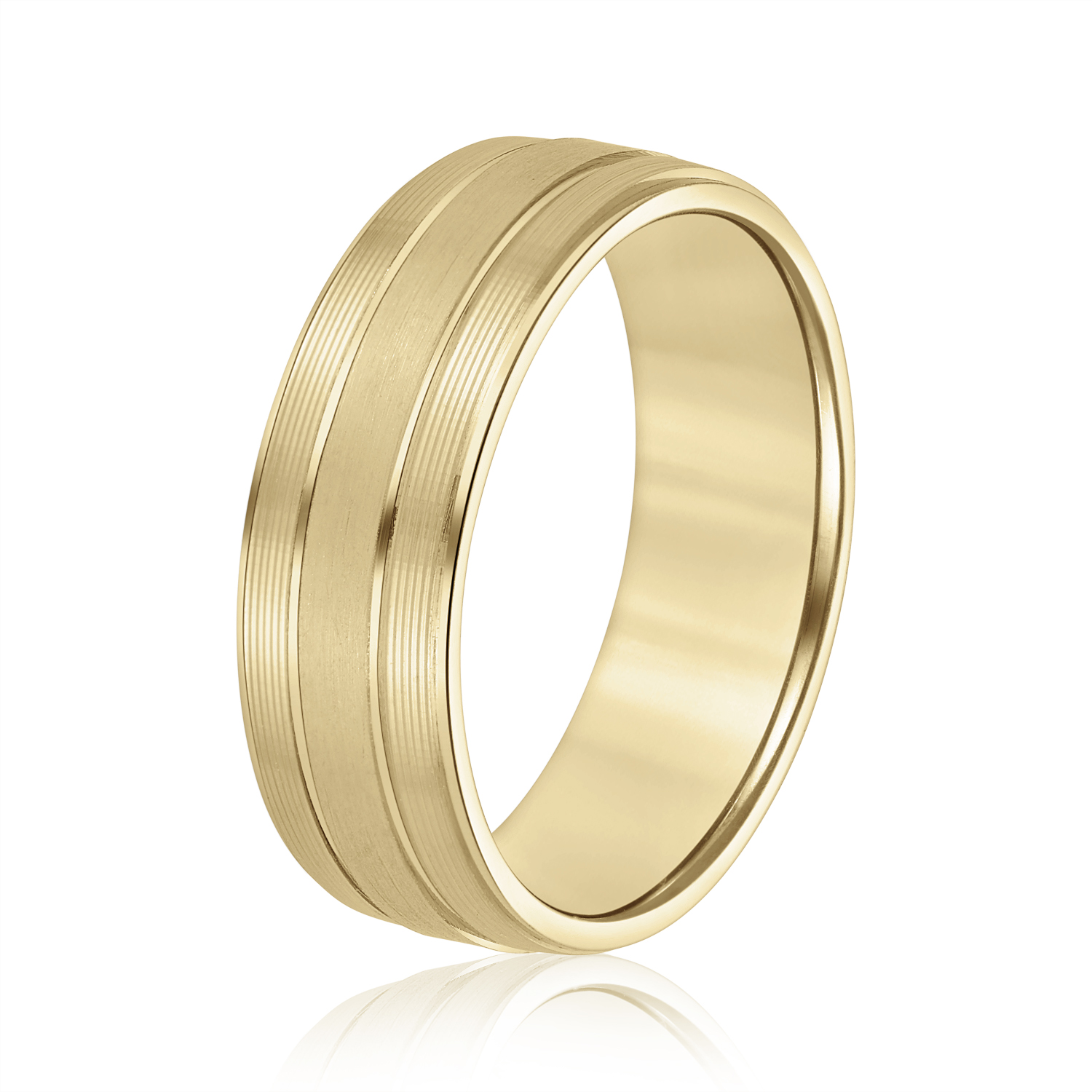  Mens Band Light 5MM Unknown Friendly Weight 10K yellow, white or rose gold - view 4