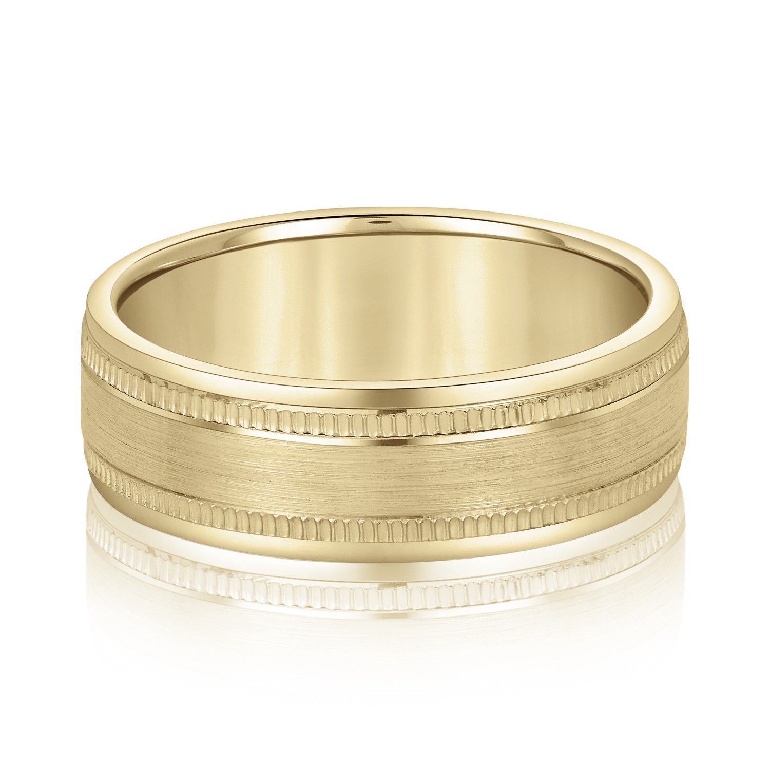  Mens Band Light 5MM Unknown Friendly Weight 10K yellow, white or rose gold - view 3