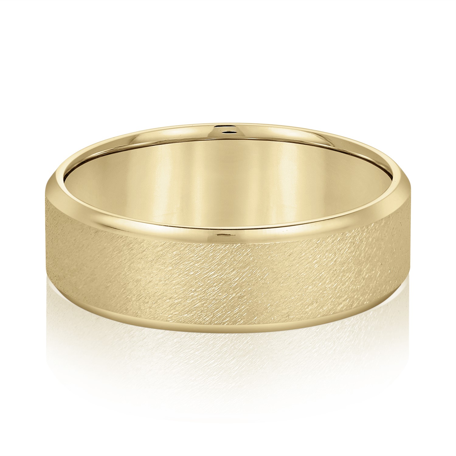  Mens Band Light 5MM Unknown Friendly Weight 10K yellow, white or rose gold - view 3