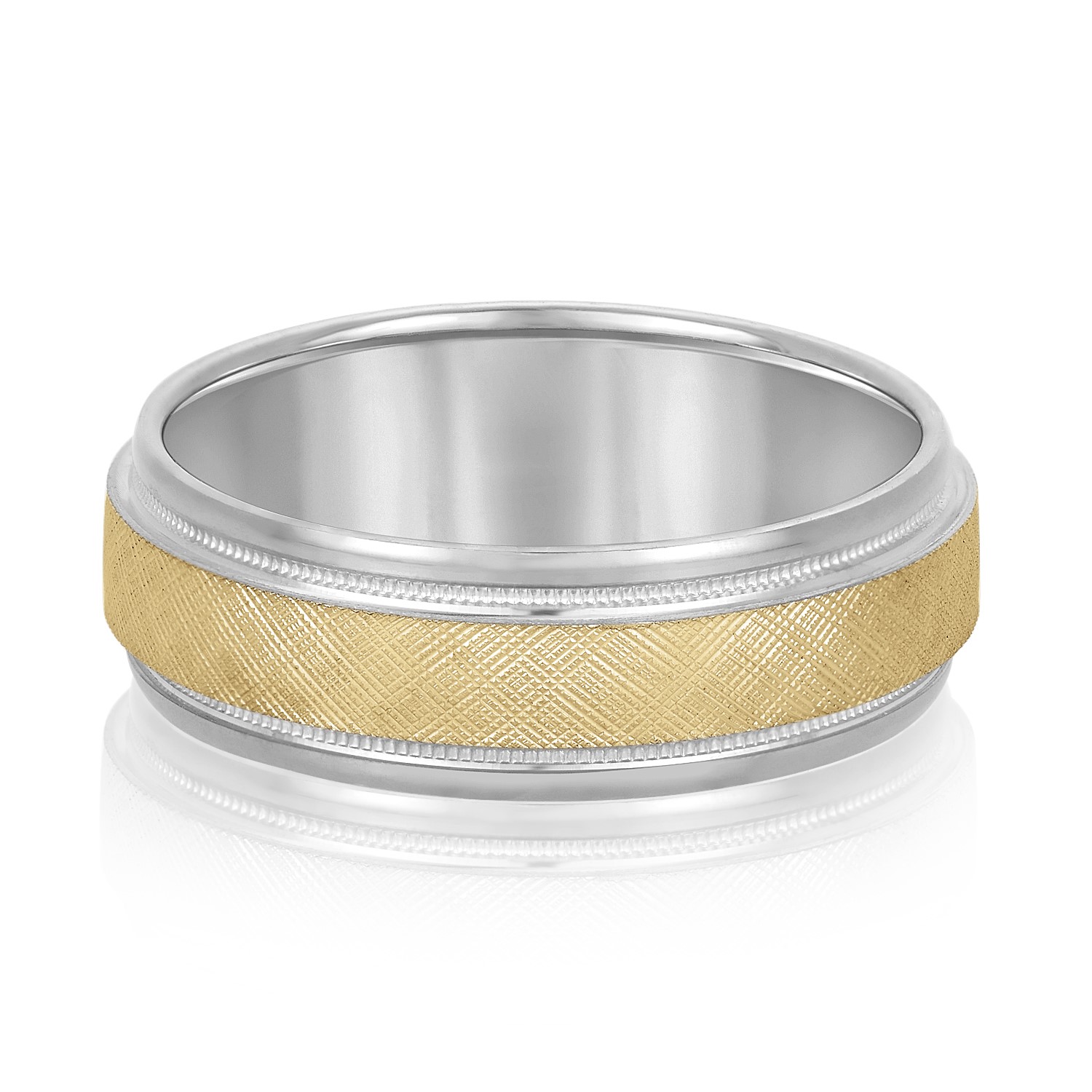  Mens Band Light 5MM Unknown Friendly Weight 10K yellow, white or two-tone gold - view 5
