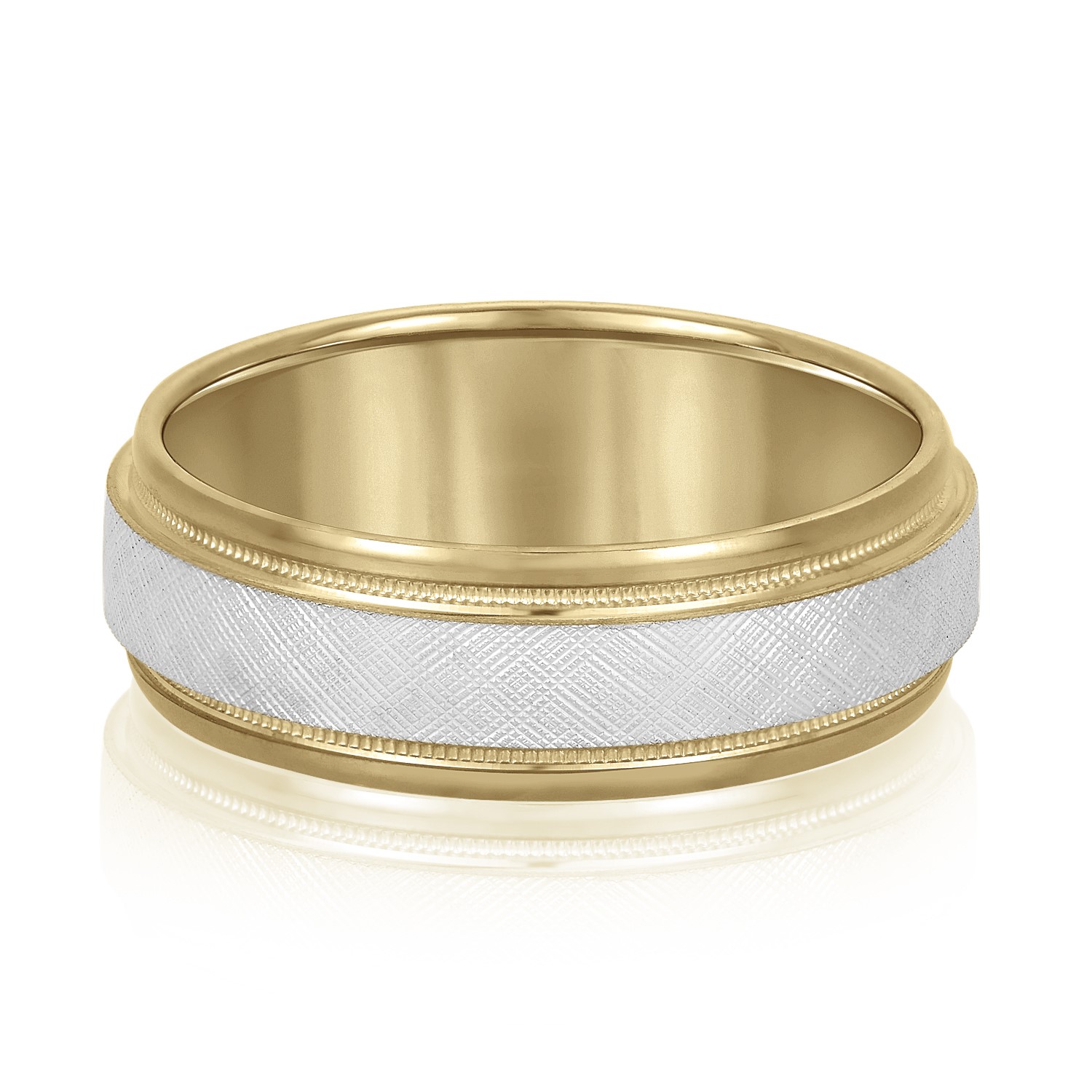  Mens Band Light 5MM Unknown Friendly Weight 10K yellow, white or two-tone gold - view 6