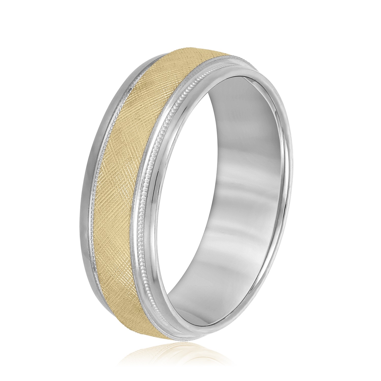  Mens Band Light 5MM Unknown Friendly Weight 10K yellow, white or two-tone gold - view 7