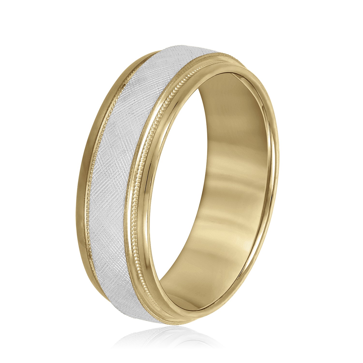  Mens Band Light 5MM Unknown Friendly Weight 10K yellow, white or two-tone gold - view 8