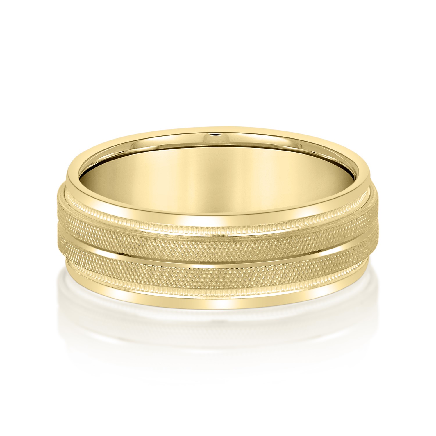  Mens Band Light 5MM Unknown Friendly Weight 10K yellow, white or rose gold - view 3