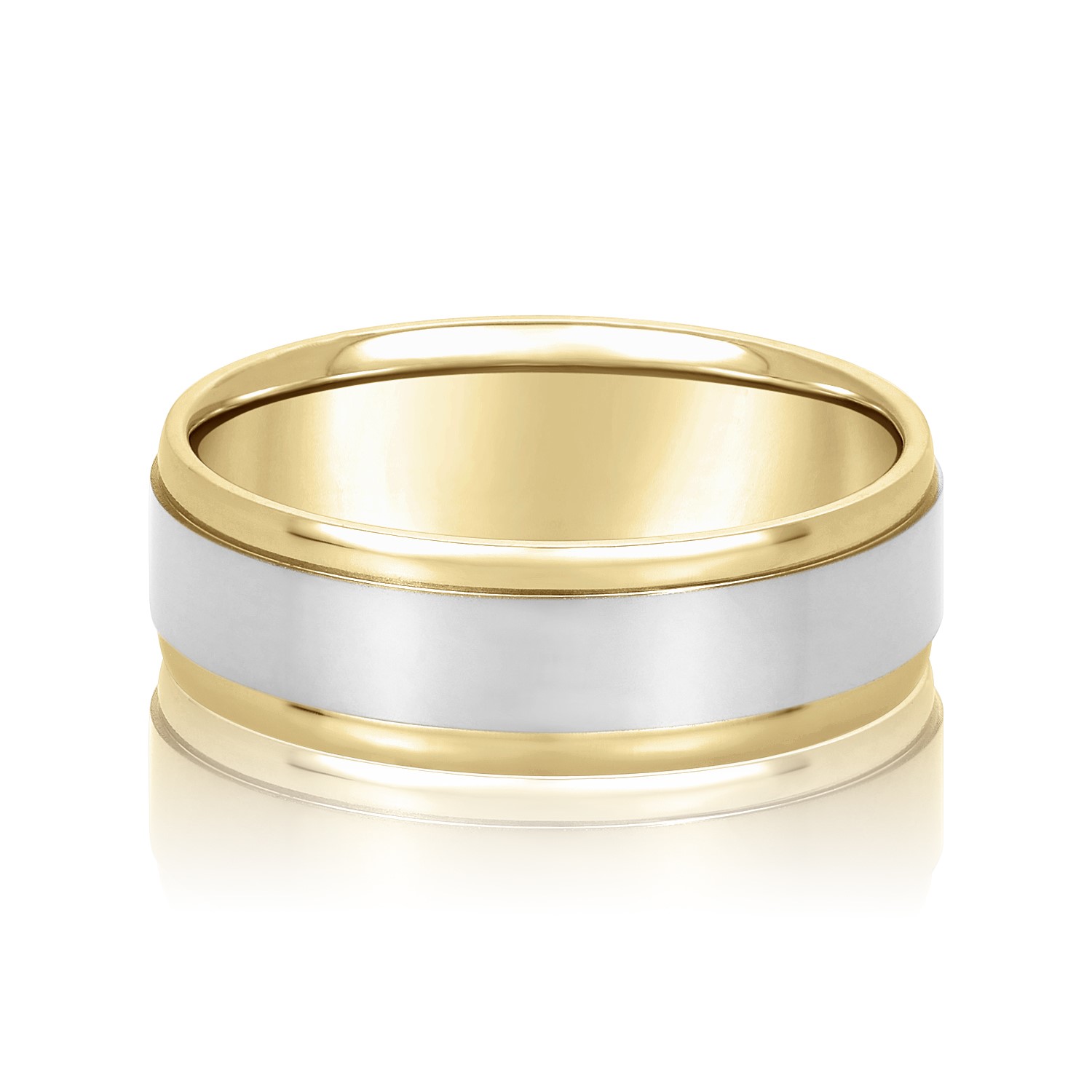  Mens Band Light 5MM Unknown Friendly Weight 10K yellow, white or two-tone gold - view 6