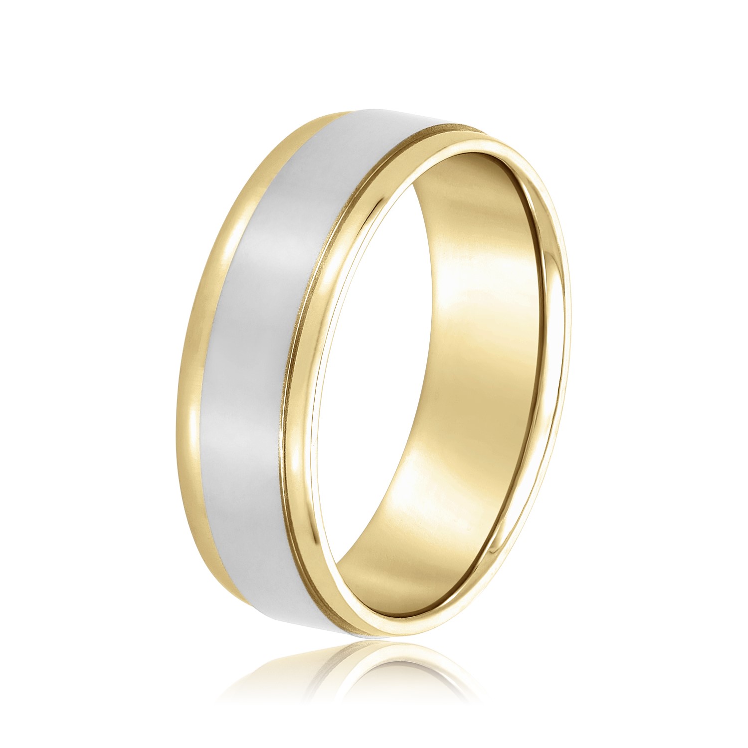  Mens Band Light 5MM Unknown Friendly Weight 10K yellow, white or two-tone gold - view 8