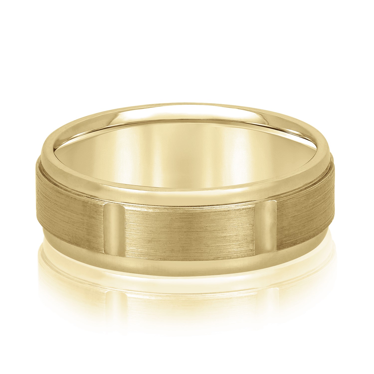  Mens Band Light 5MM Unknown Friendly Weight 10K yellow, white, two-tone or rose gold - view 3