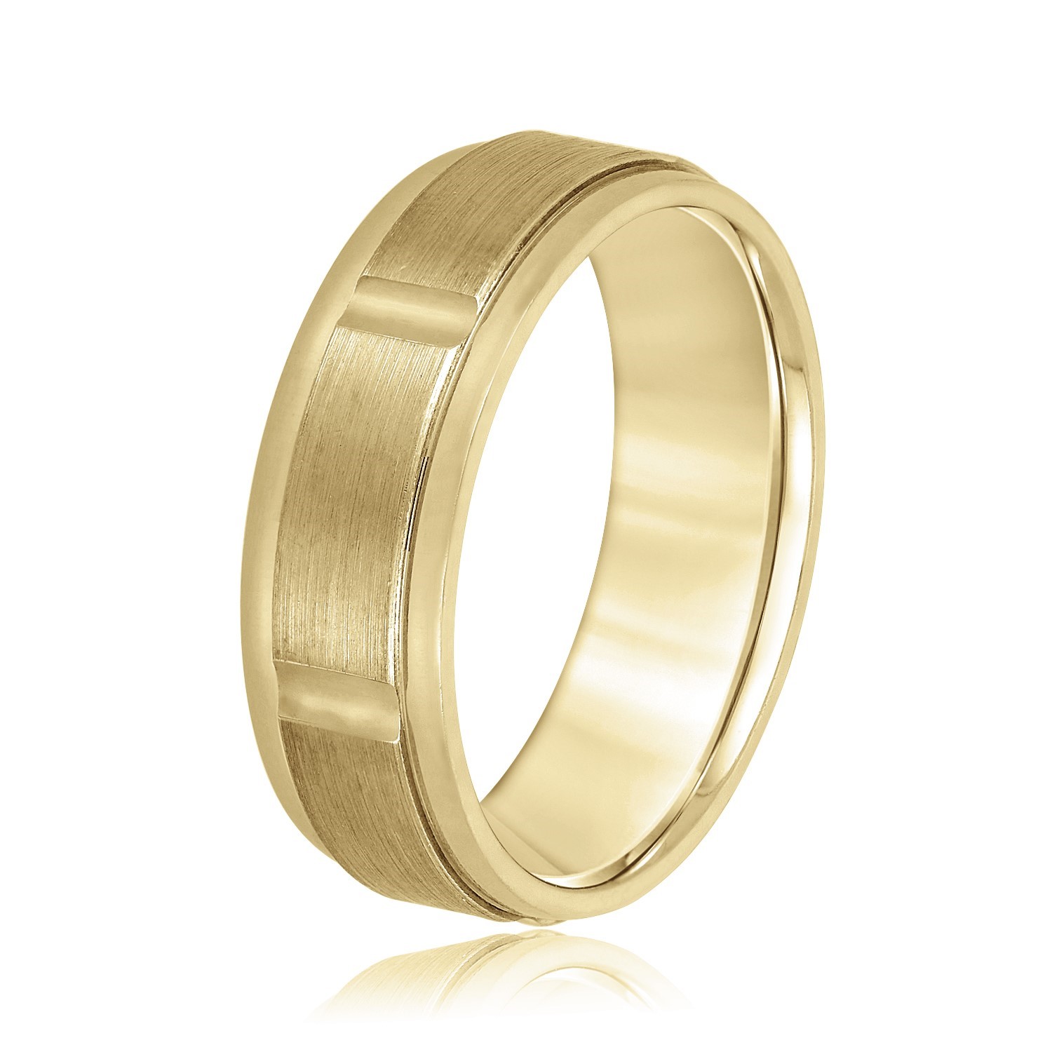  Mens Band Light 5MM Unknown Friendly Weight 10K yellow, white, two-tone or rose gold - view 4