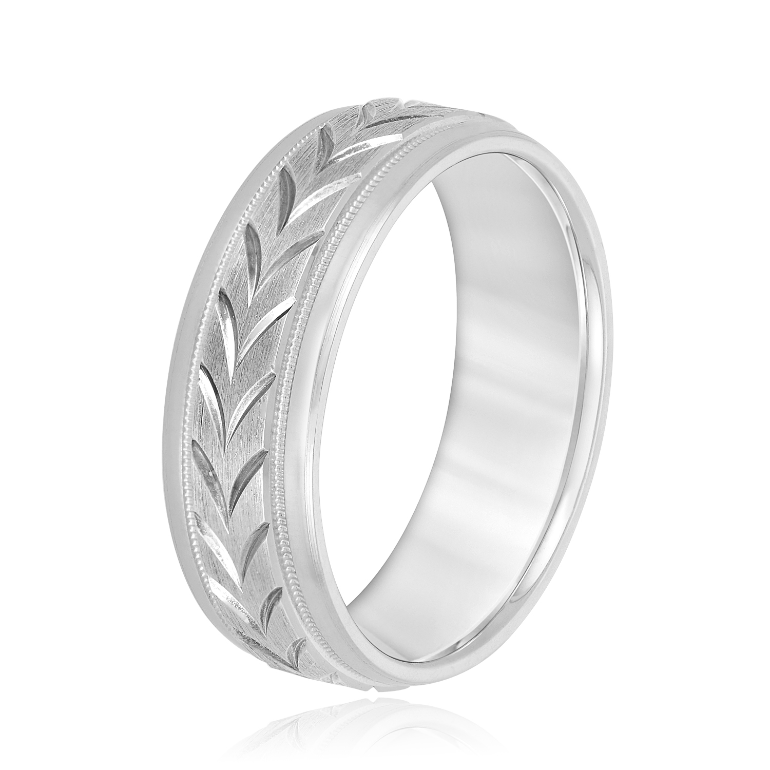  Mens Band Light 5MM Unknown Friendly Weight 10K yellow, white or two-tone gold - view 2
