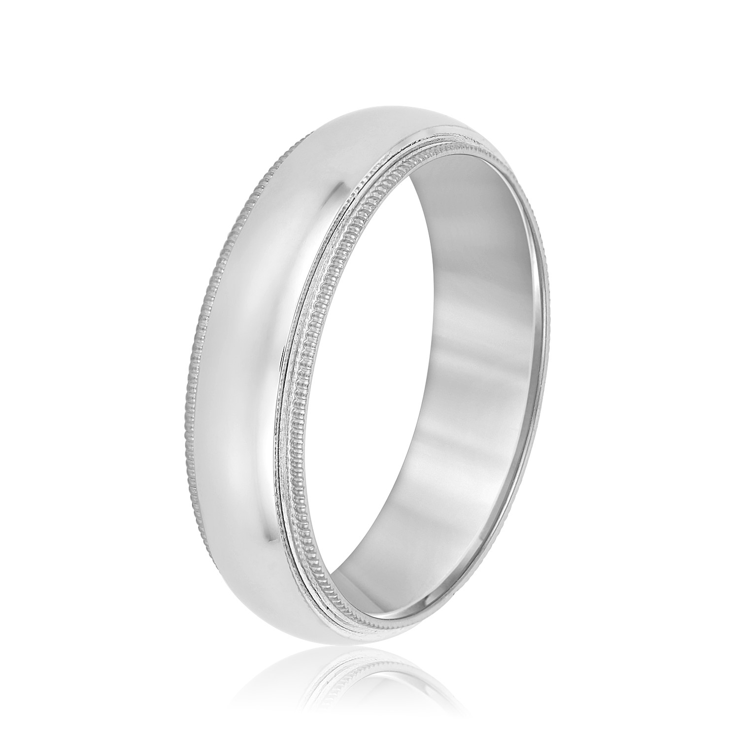  Mens Band Standard 5MM Unknown Friendly Weight 10K yellow, white or two-tone gold - view 2