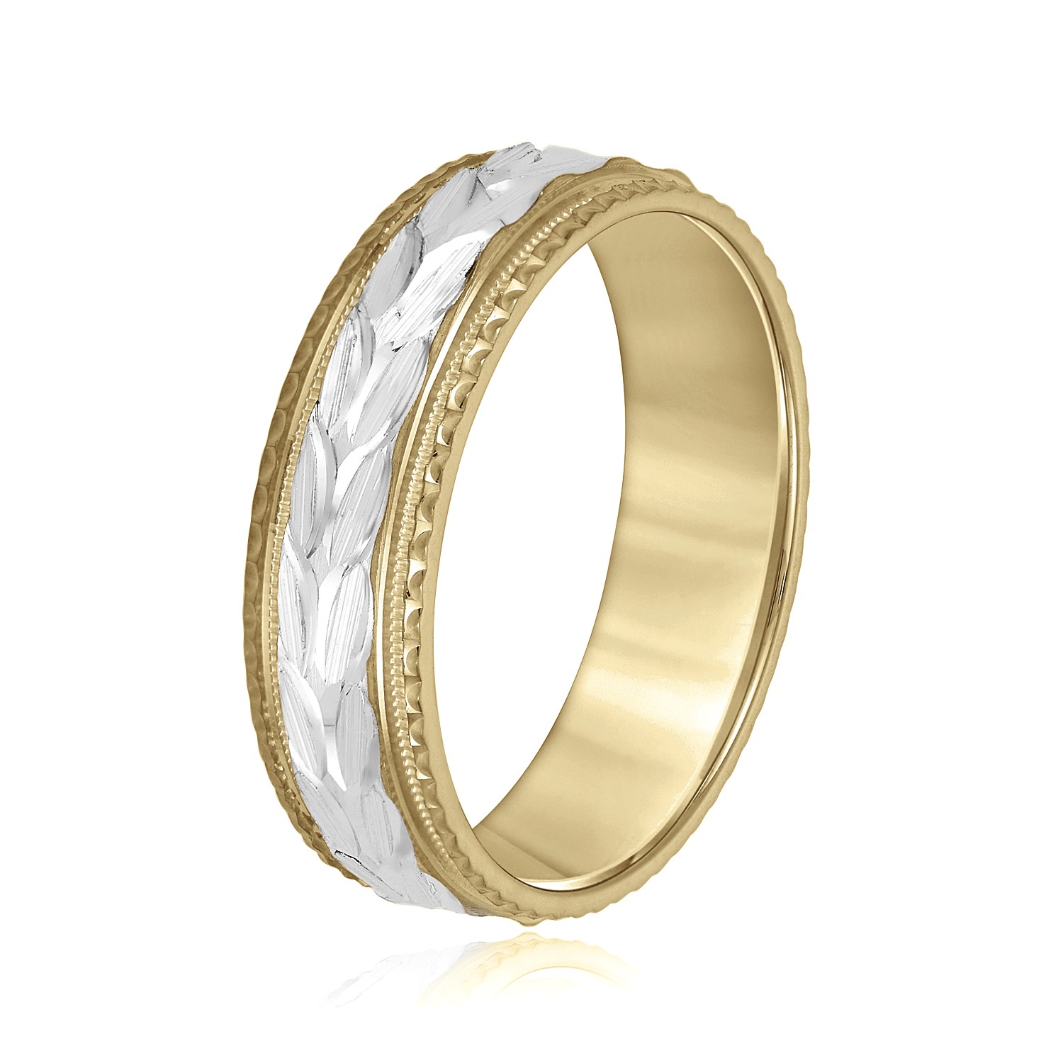  Mens Band Light 5MM Unknown Friendly Weight 10K yellow, white or two-tone gold - view 7