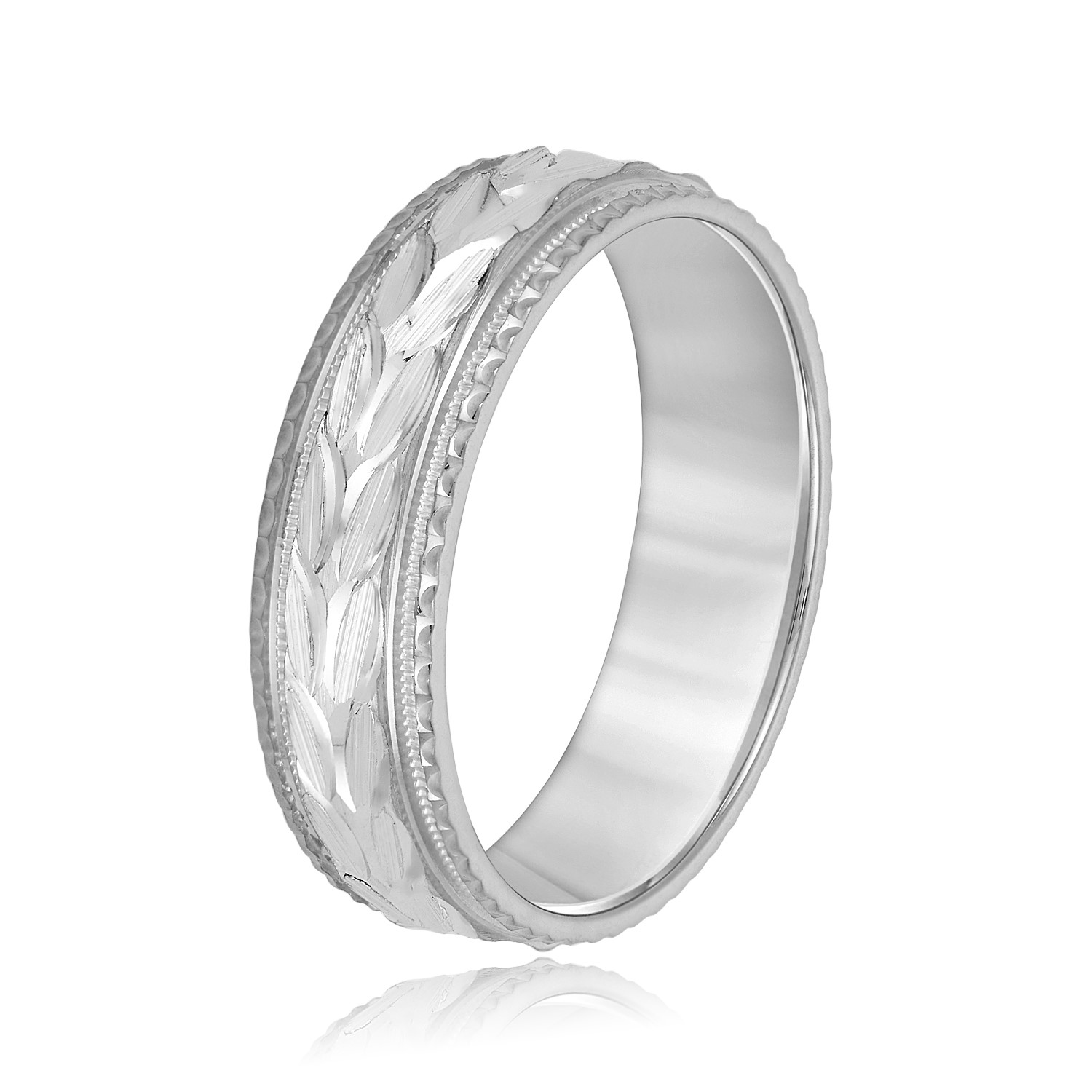  Mens Band Light 5MM Unknown Friendly Weight 10K yellow, white or two-tone gold - view 2