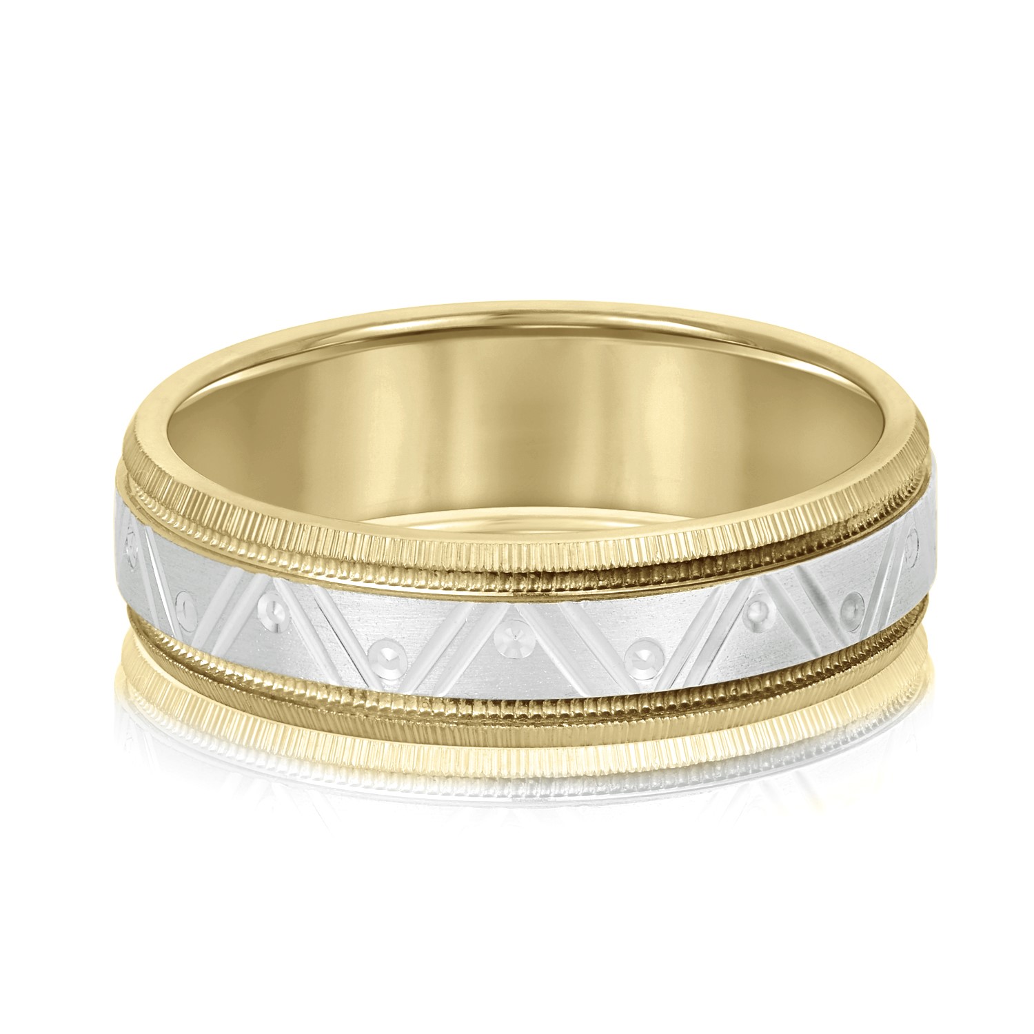  Mens Band Light 5MM Unknown Friendly Weight 10K yellow, white or rose gold - view 6