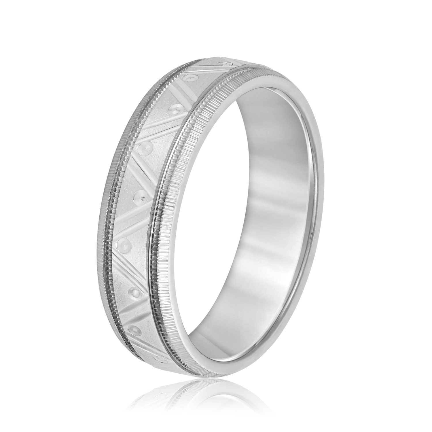  Mens Band Light 5MM Unknown Friendly Weight 10K yellow, white or rose gold - view 2
