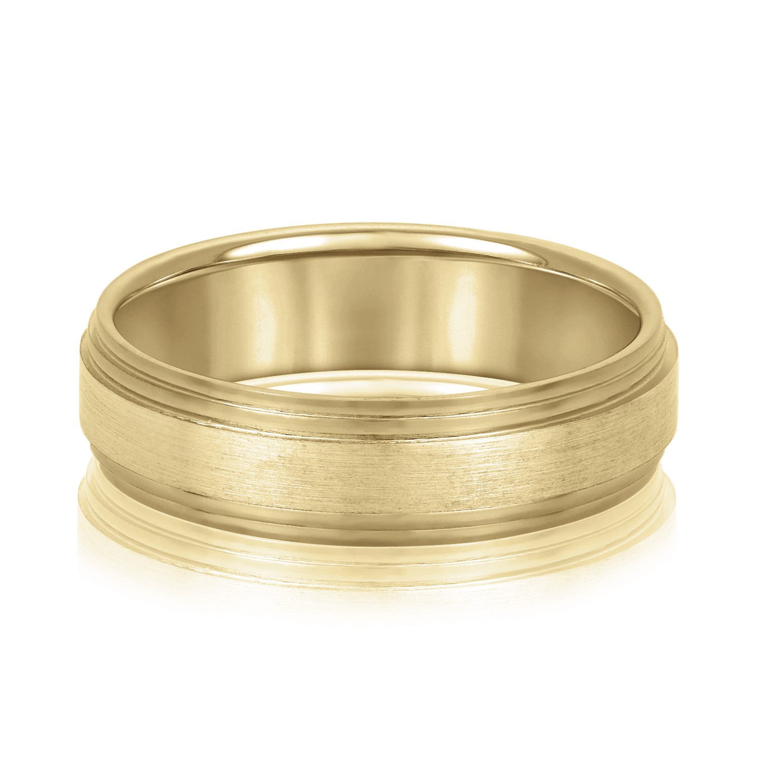  Mens Band Light 5MM Unknown Friendly Weight 10K yellow, white or rose gold - view 3