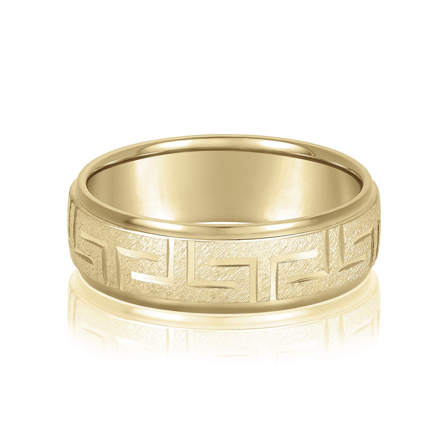  Mens Religious Band Light 5MM Unknown Friendly Weight 10K yellow, white or rose gold - view 3