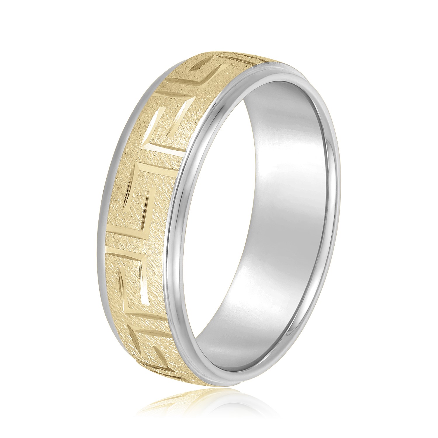  Mens Religious Band Light 5MM Unknown Friendly Weight 10K yellow, white or rose gold - view 7