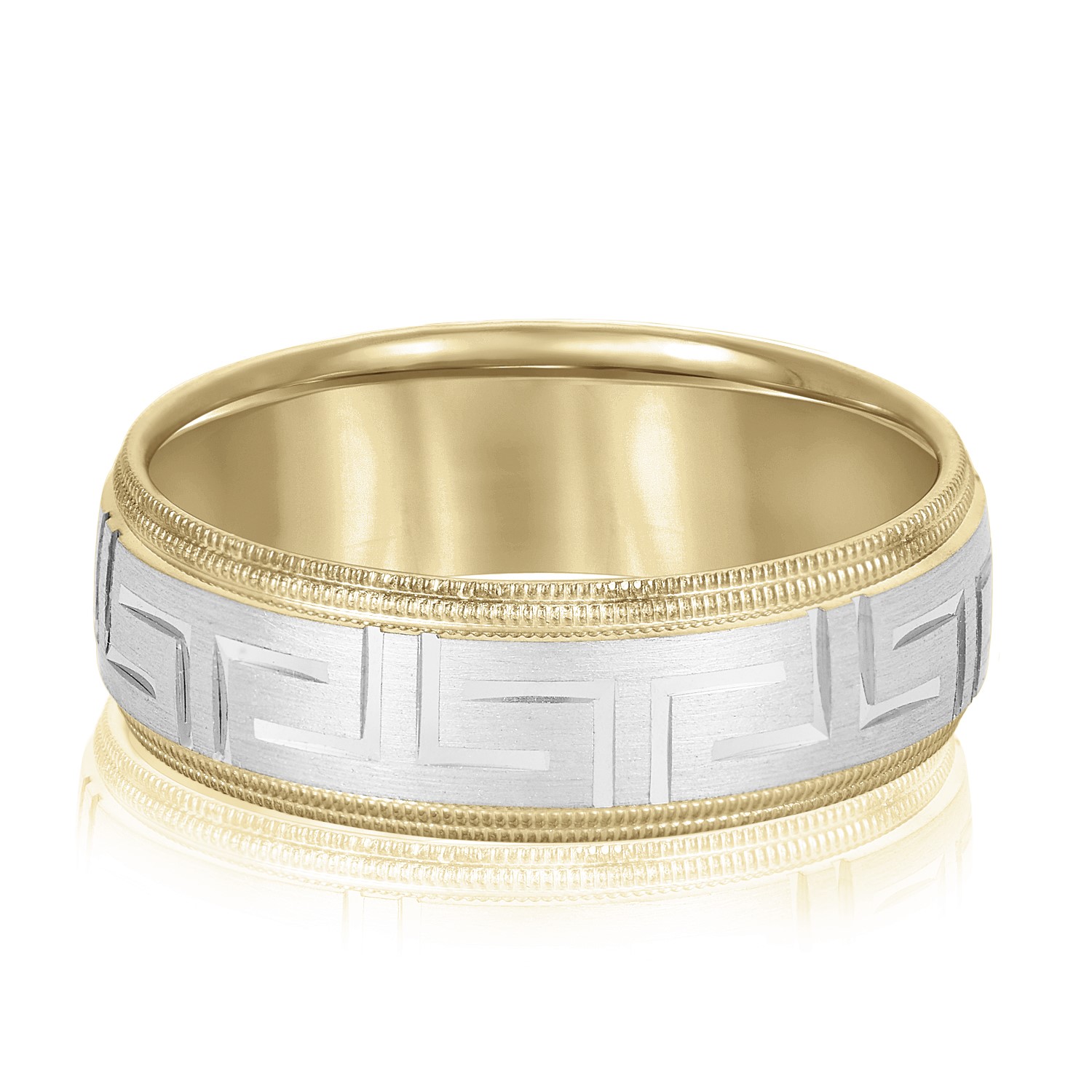  Mens Band Light 5MM Unknown Friendly Weight 10K yellow, white, two-tone or rose gold - view 6