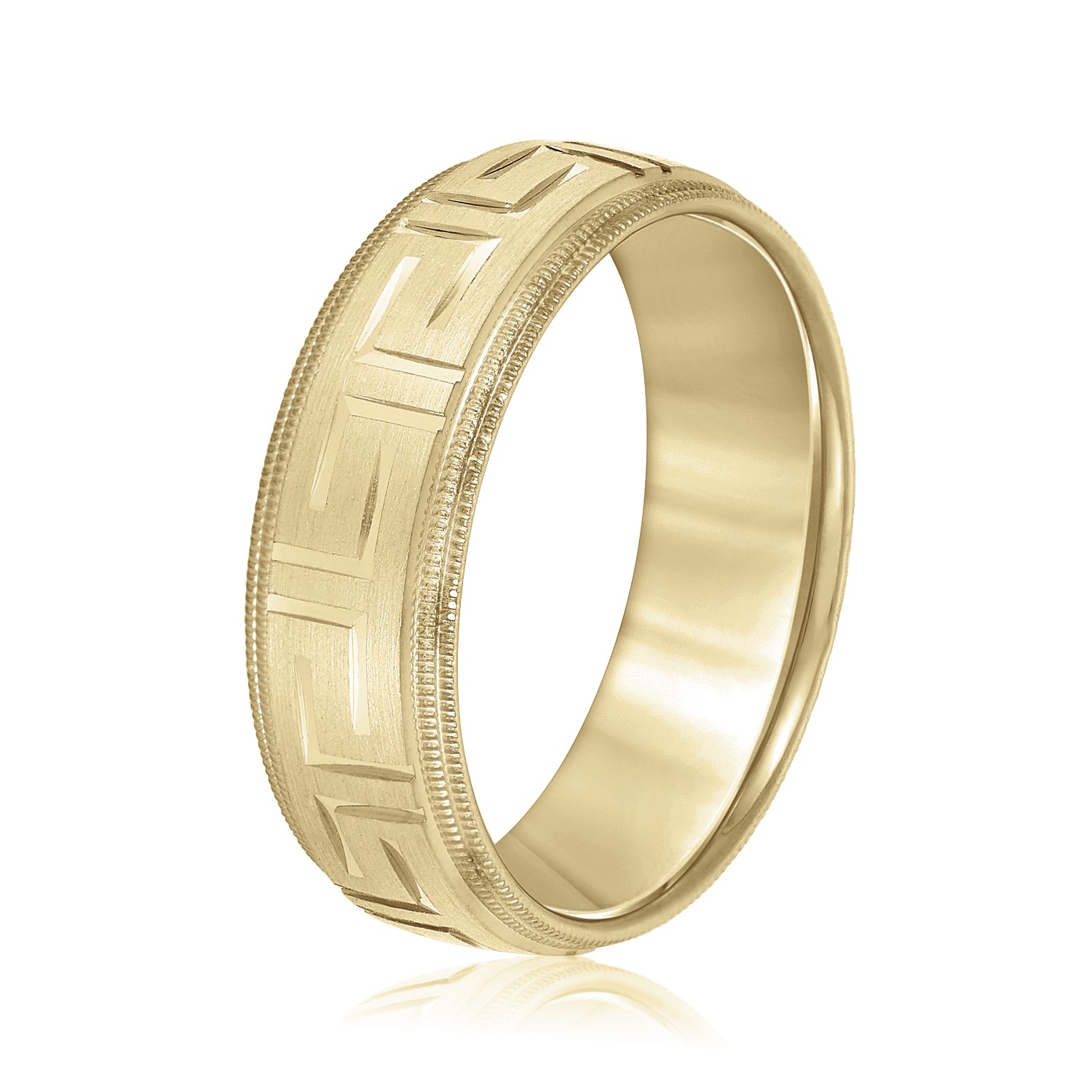  Mens Band Light 5MM Unknown Friendly Weight 10K yellow, white, two-tone or rose gold - view 4