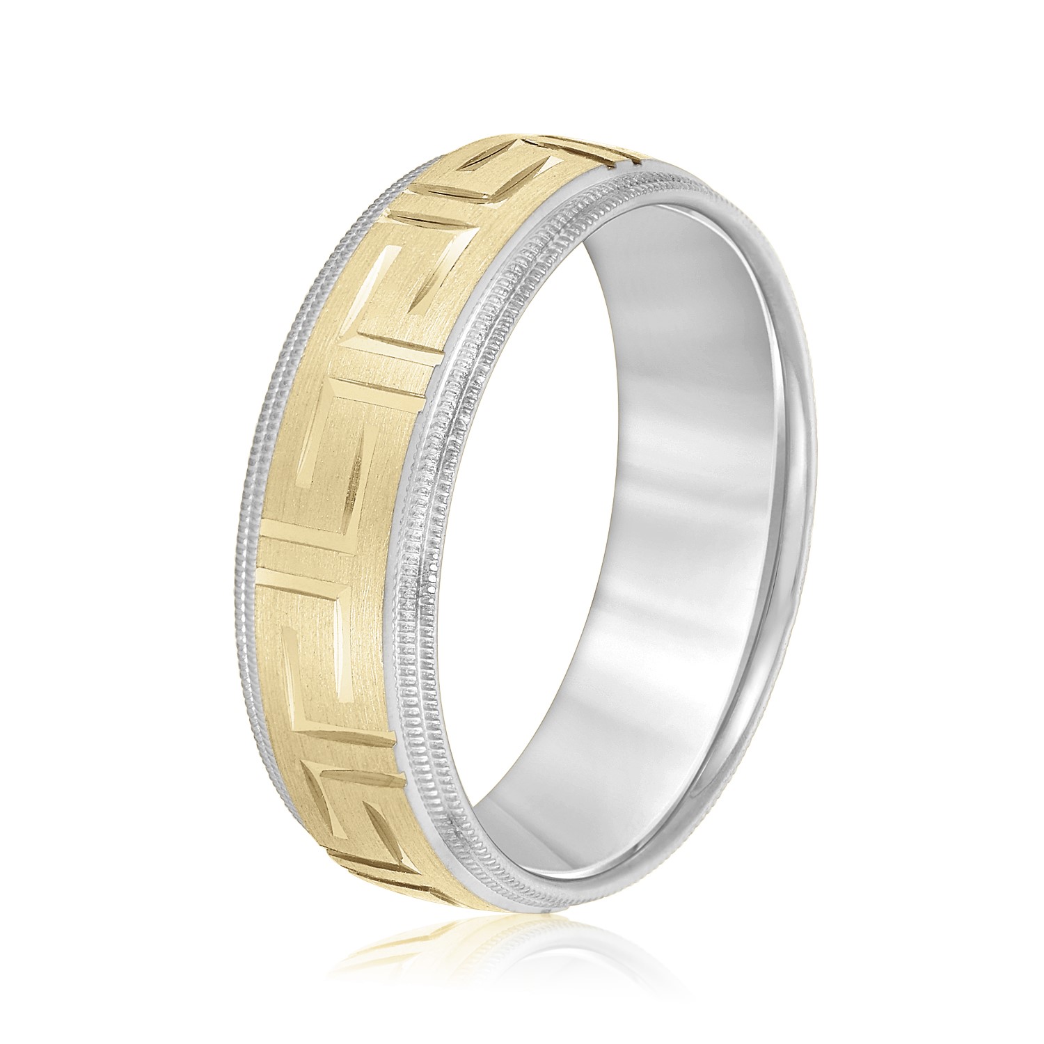  Mens Band Light 5MM Unknown Friendly Weight 10K yellow, white, two-tone or rose gold - view 7