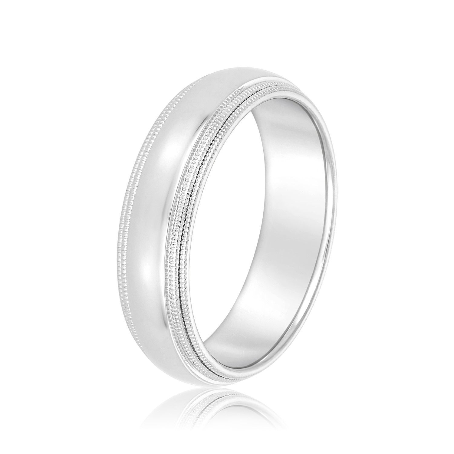  Mens Band Standard 5MM Unknown Friendly Weight 10K yellow, white or rose gold - view 2