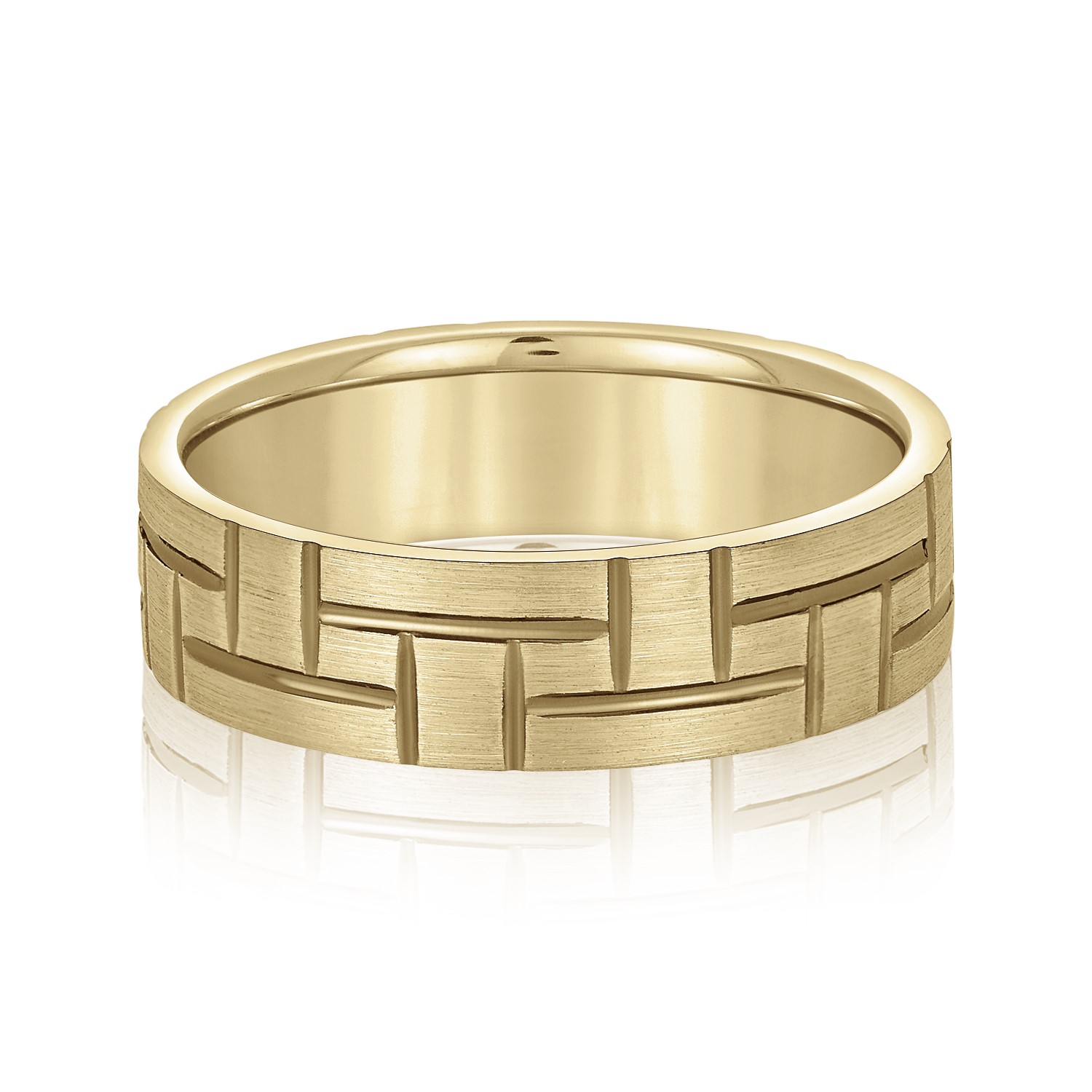  Mens Band Light 5MM Unknown Friendly Weight 10K yellow, white or rose gold - view 3