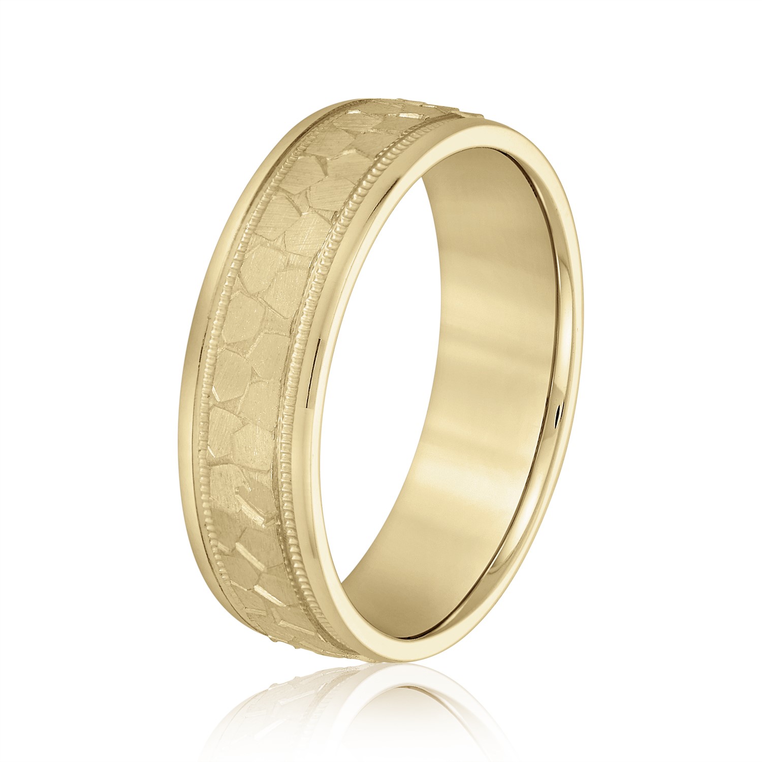  Mens Band Light 5MM Unknown Friendly Weight 10K yellow, white or rose gold - view 4