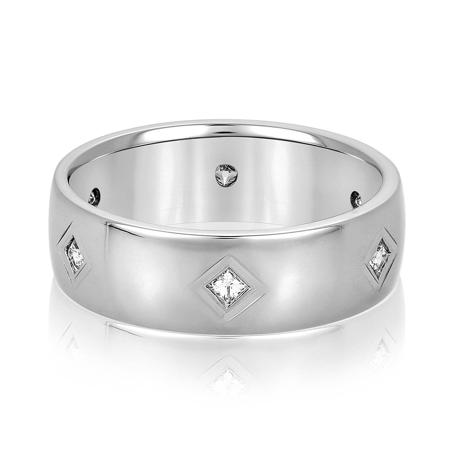 Mens Heavy Diamond Band