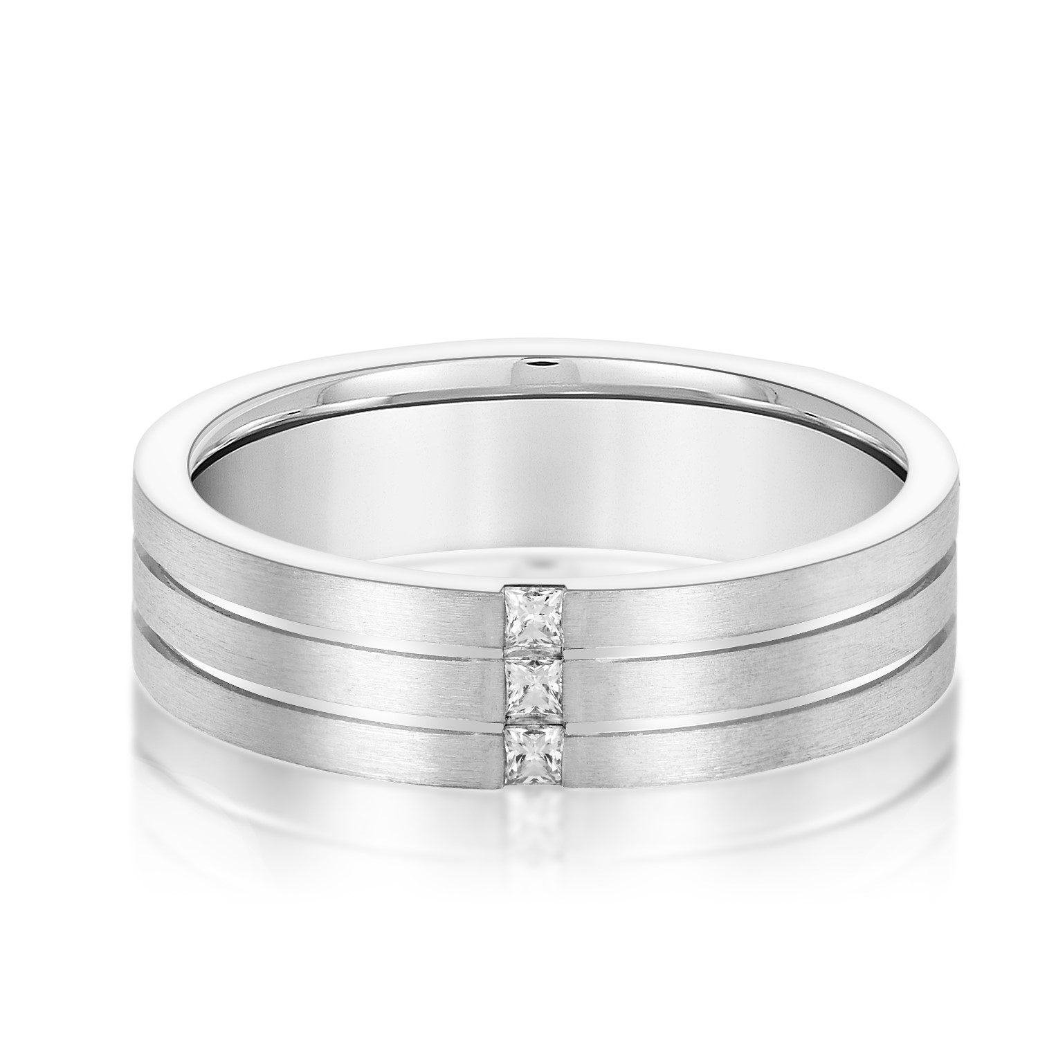 Mens Diamond Channel Set  Anniversary Band | USA Jewels