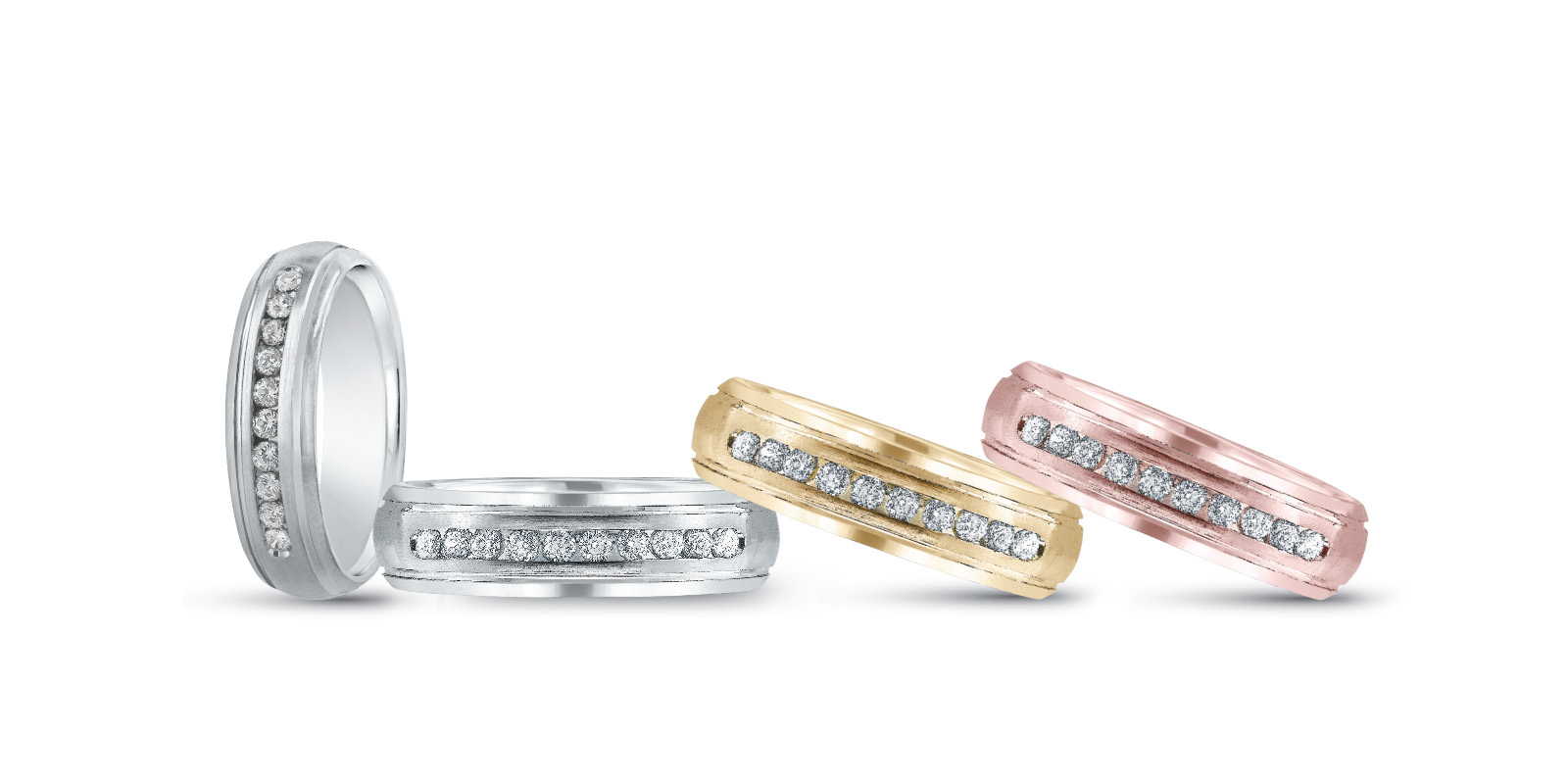 Mens Band W/Dia | USA Jewels