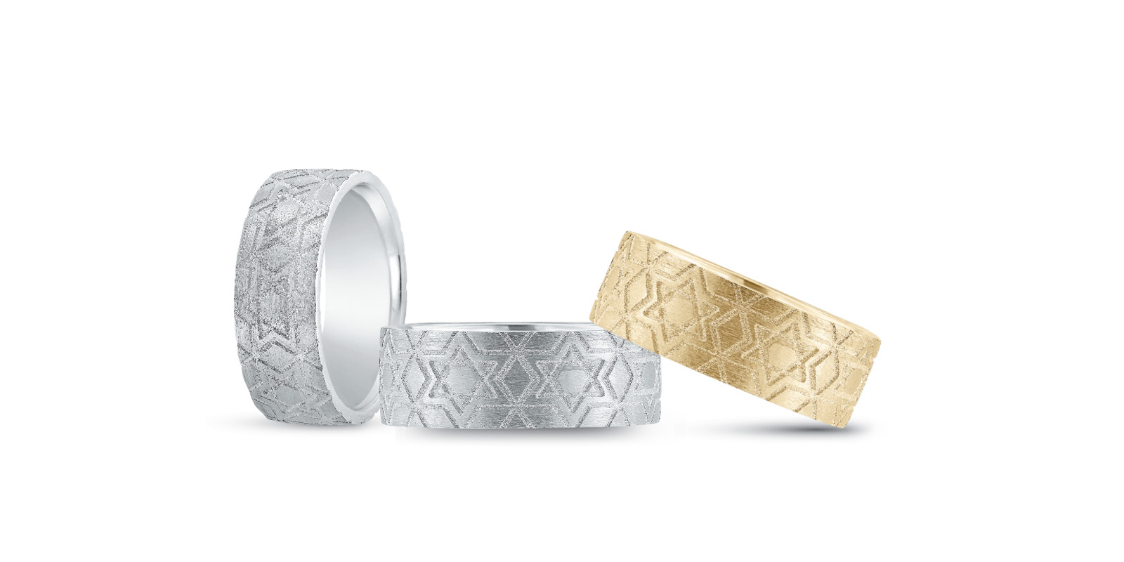 Heavy Star of David Faith Band | USA Jewels