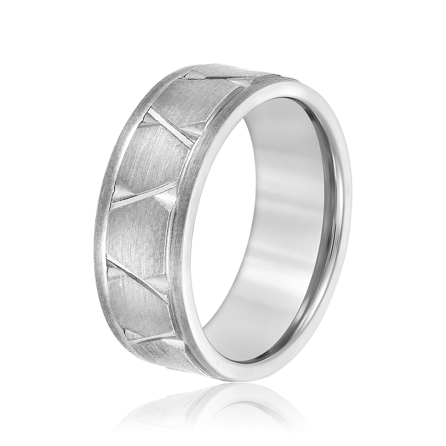  Mens Band Heavy 8MM Unknown Friendly Weight 10K yellow, white or rose gold - view 2