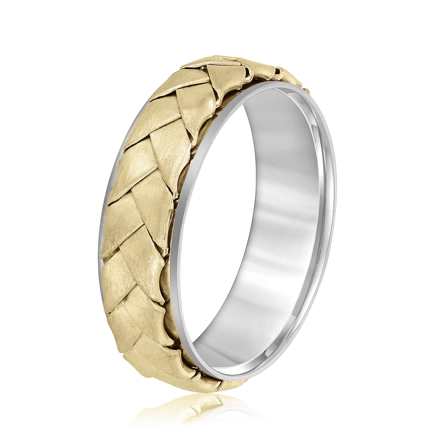  Mens Band Heavy 7MM Unknown Friendly Weight 10K yellow, white or rose gold - view 7