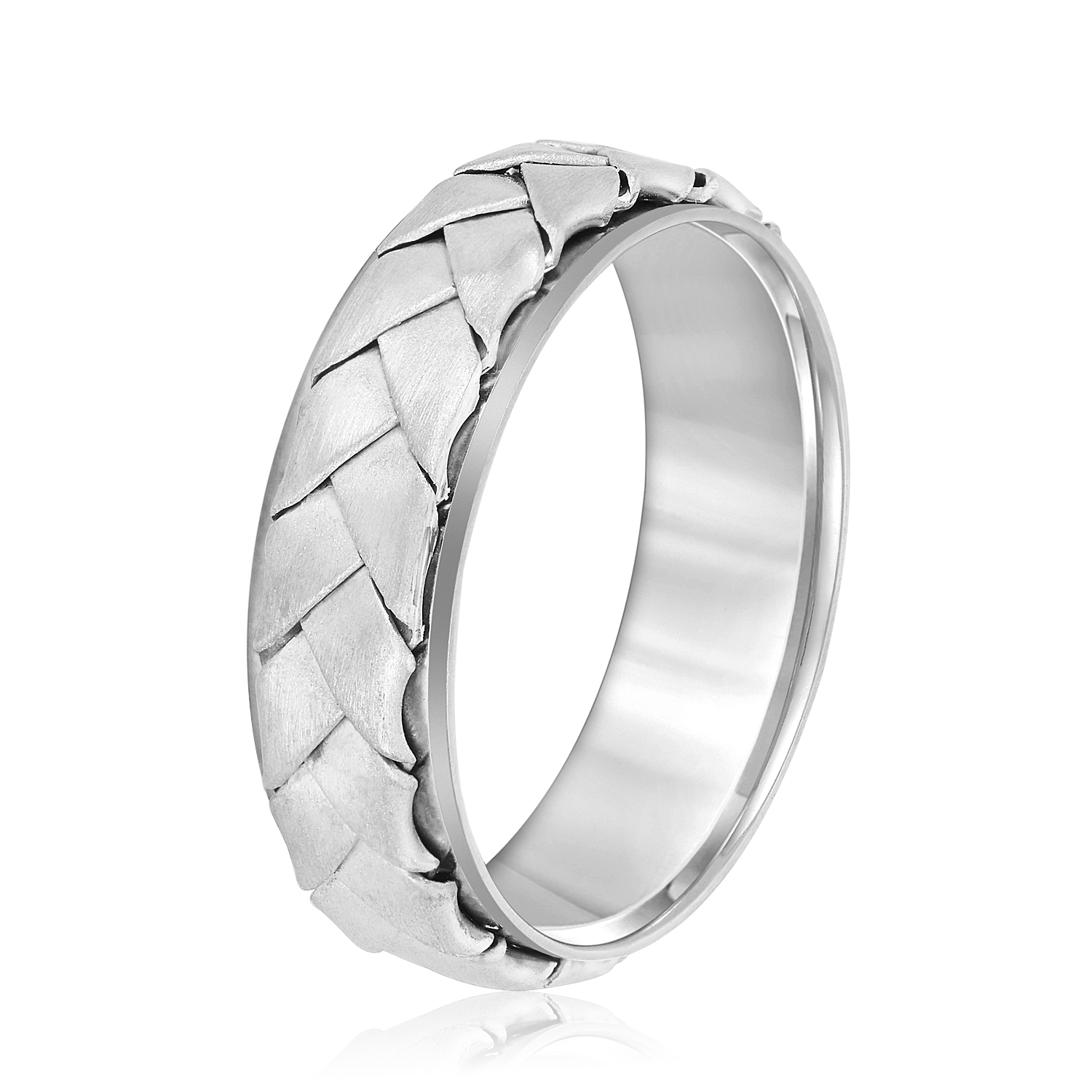  Mens Band Heavy 7MM Unknown Friendly Weight 10K yellow, white or rose gold - view 2