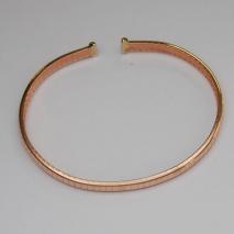 14K Rose Gold Omega Cuff  Bangle 4.0mm