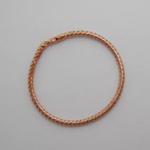 14K Rose Gold Braided Bangle 3.5mm