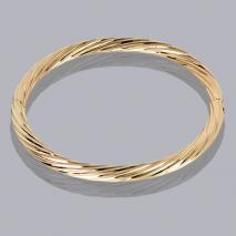 18K Small Twist Bangle