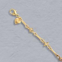 14K Yellow Gold Knot Bracelet 3.6mm