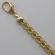 14K Etruscan Link 6.0mm Bracelet