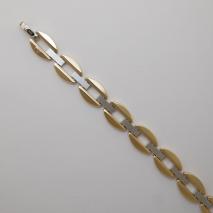 14K Yellow Gold / White Gold Stampato Bracelet